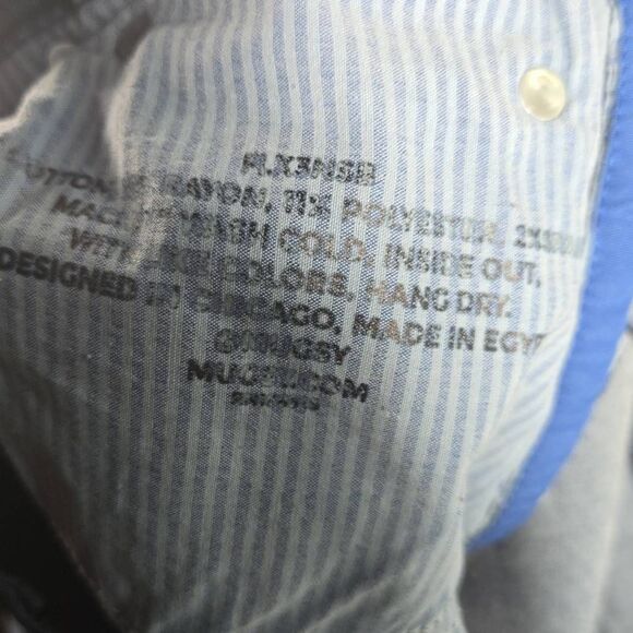 Mugsy Studio Blue Jeans Mens 38x34 Blue Stretch Denim Straight Leg FLX3NSB - Picture 5 of 10